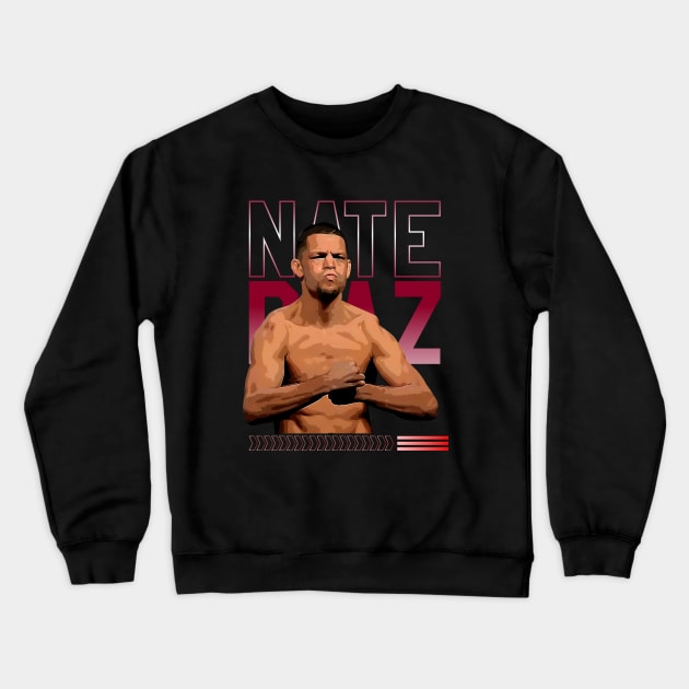 Nate Diaz Crewneck Sweatshirt by Aloenalone